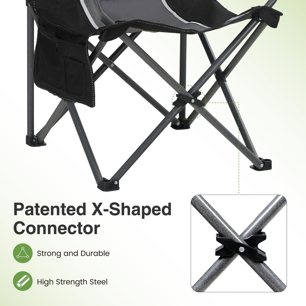 LET'S CAMP chair in rugged 600D oxford fabric for outdoor use