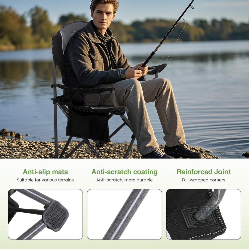 LET'S CAMP chair easy-fold setup for quick outdoor seating