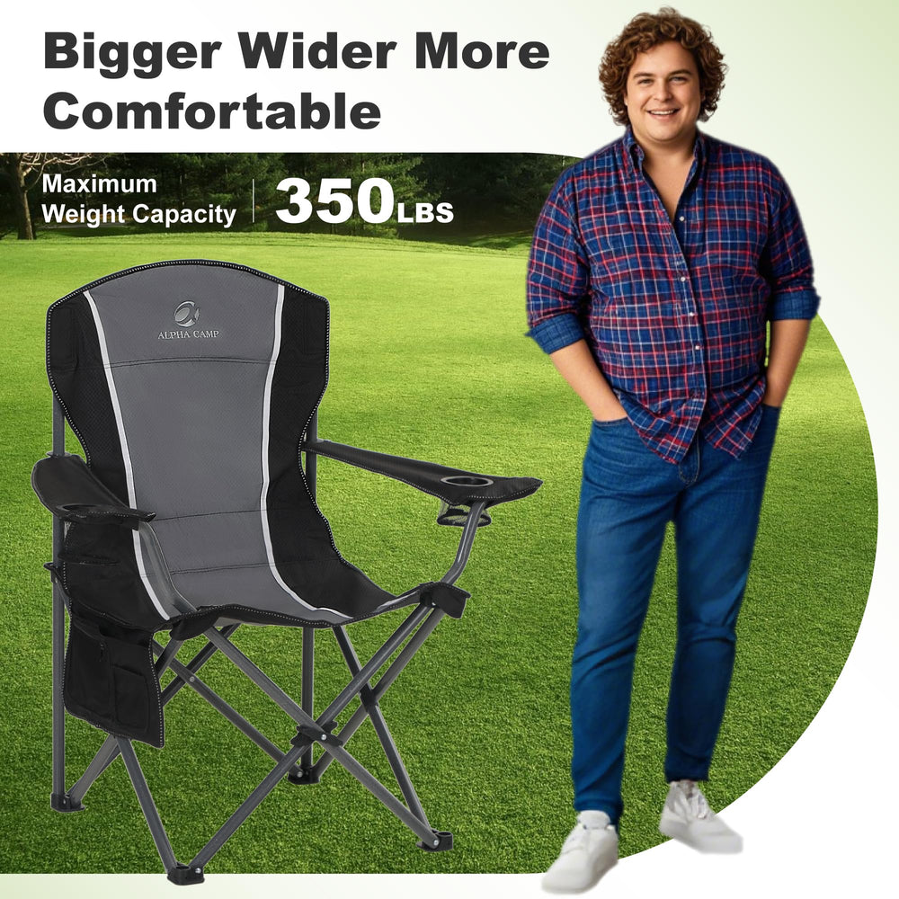 LET'S CAMP outdoor chair versatile for camping, picnics, and events
