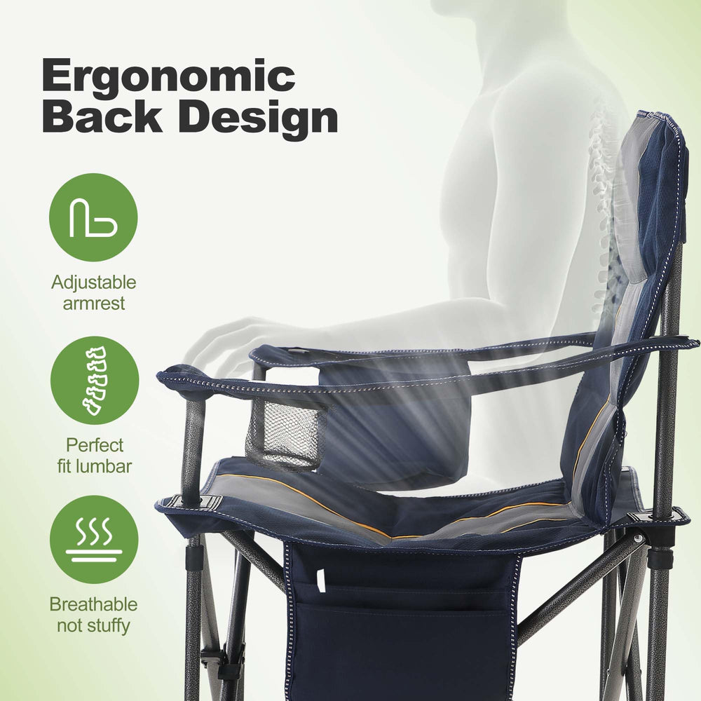 LET'S CAMP chair supports up to 450 lbs for sturdy seating