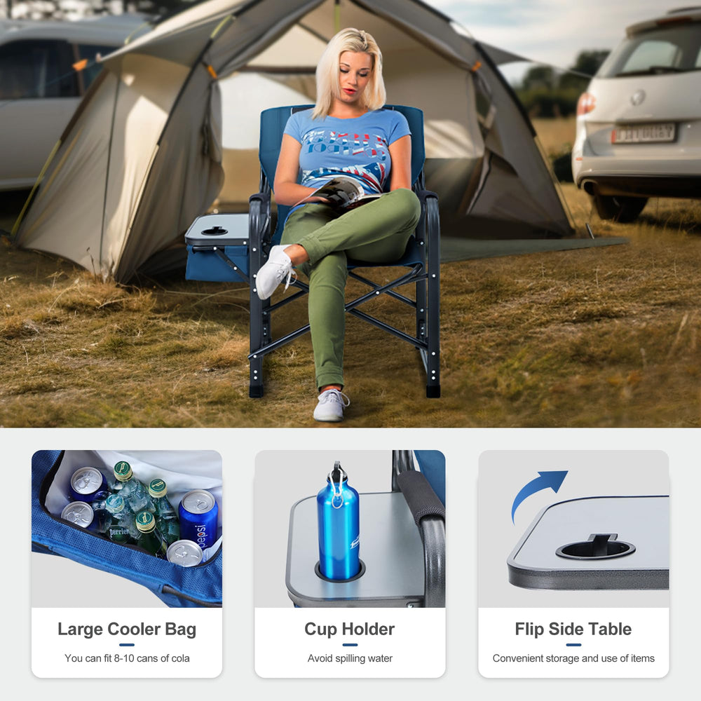 LET'S CAMP folded chair ready for travel and storage