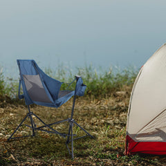 LET'S CAMP Hammock Chair headrest close-up showcases ergonomic comfort.