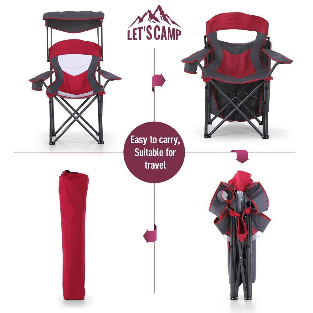 LET'S CAMP outdoor chair ideal for beach and camping trips