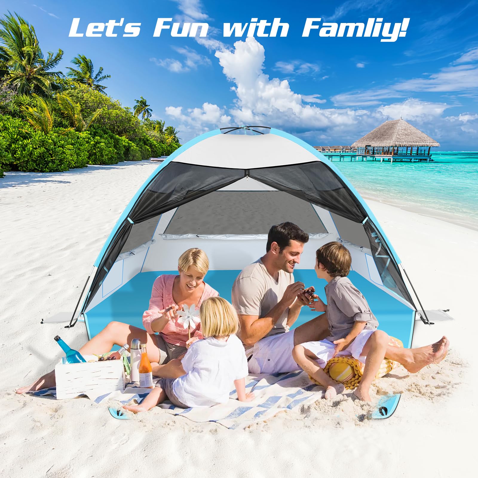 LetsFunny compact fold and carrying bag enable easy transport.