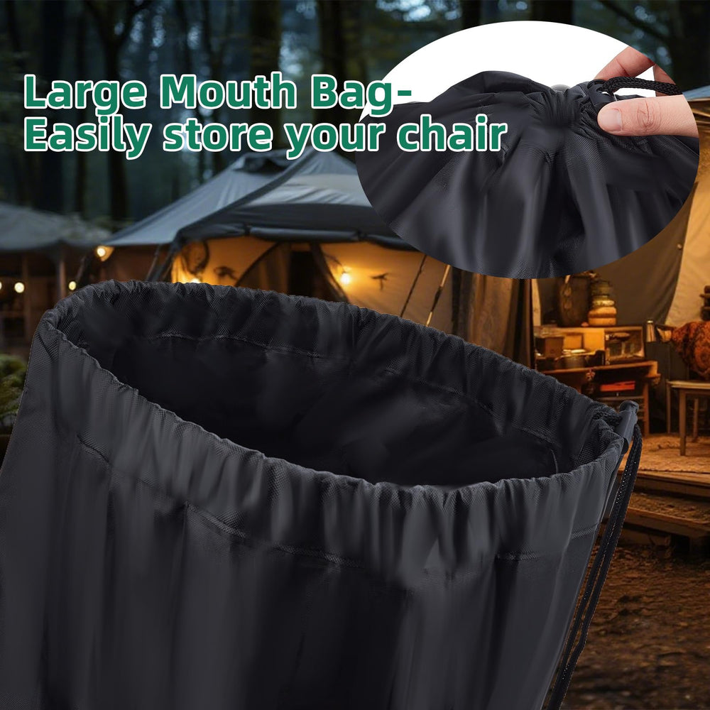 Letsinstyle drawstring closure bag keeps chairs secure and dust-free on trips.