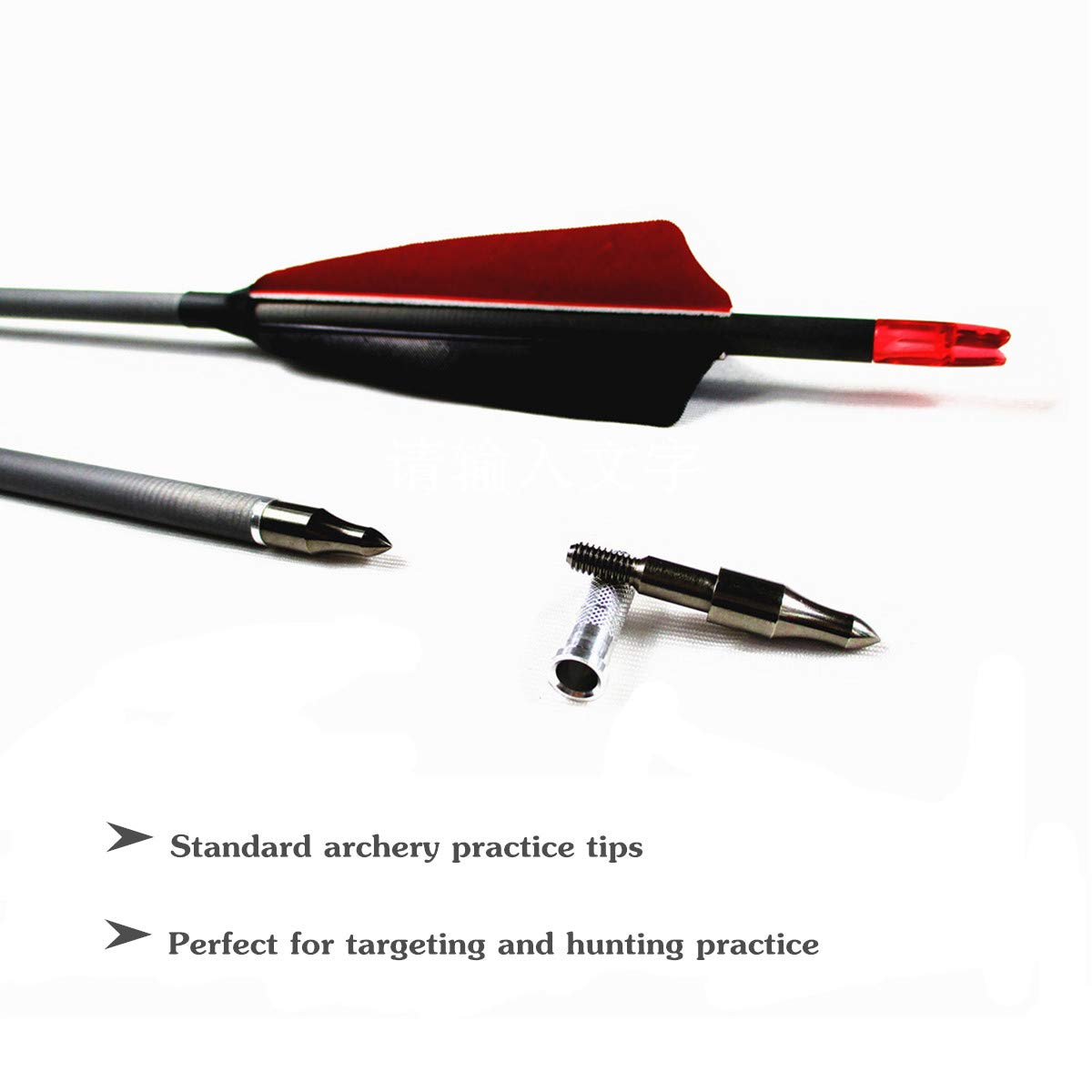 Letszhu 500-spine arrows suit both compound and recurve bows