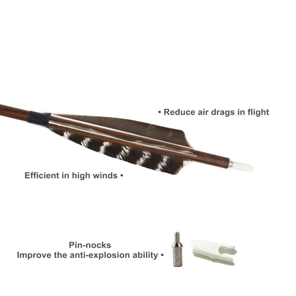 Letszhu archery 100 grain steel points boost shaft durability and tip retention.