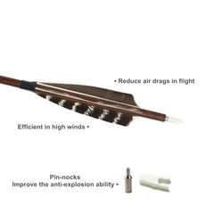Letszhu archery 100 grain steel points boost shaft durability and tip retention.