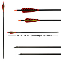 Letszhu inserts and nocks shown for easy maintenance
