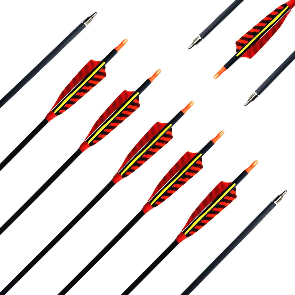Letszhu carbon arrow 28-inch shafts enable precise target practice.