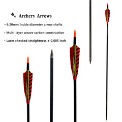 Letszhu carbon arrow field points provide reliable impact on targets.