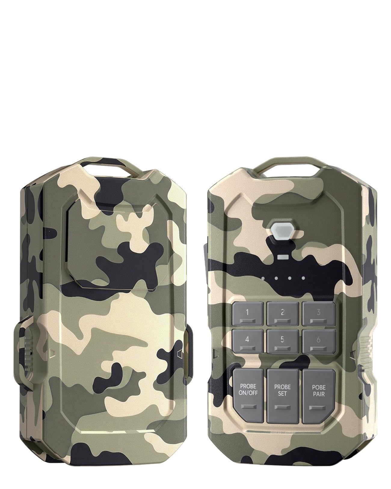 LETWESAF camping radar alarm front view showing compact security sensor for outdoor use.