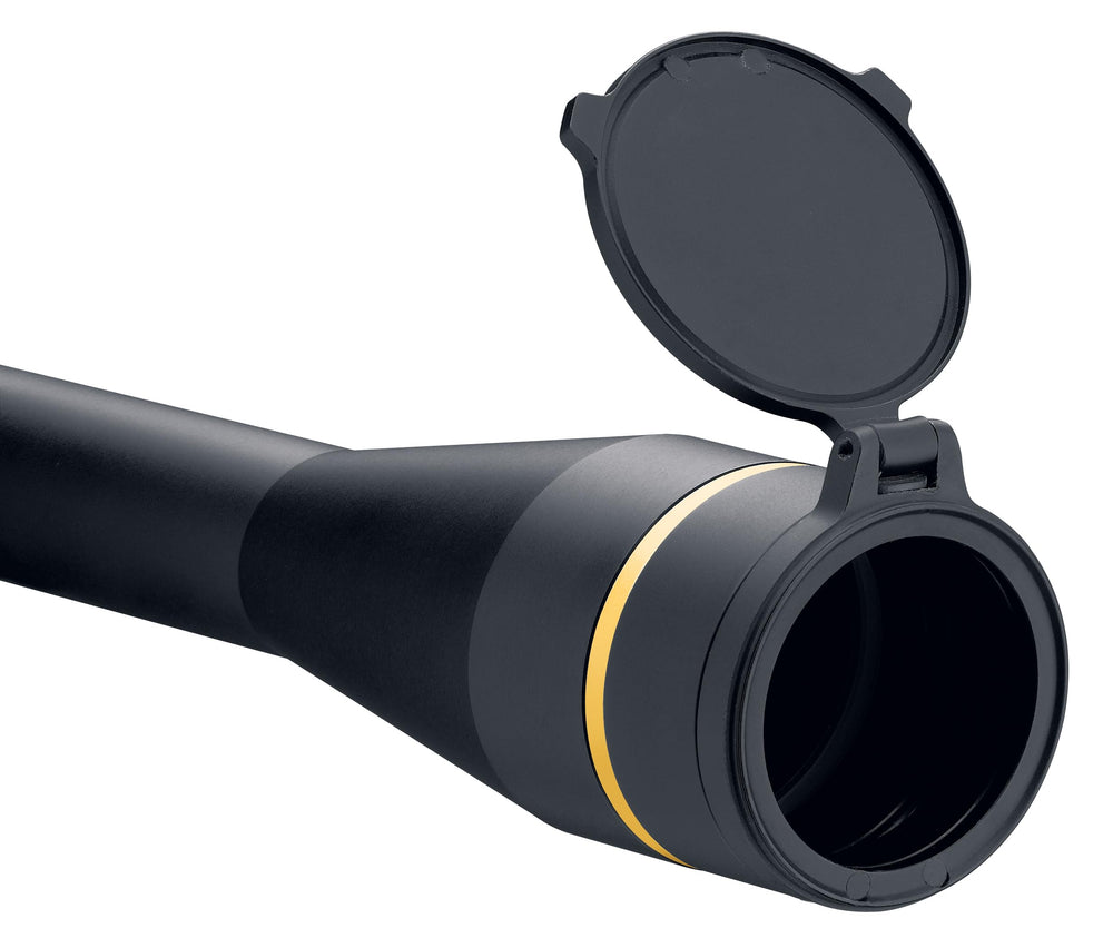 Leupold Alumina Flip-Back 24mm cover magnets keeping elements out.