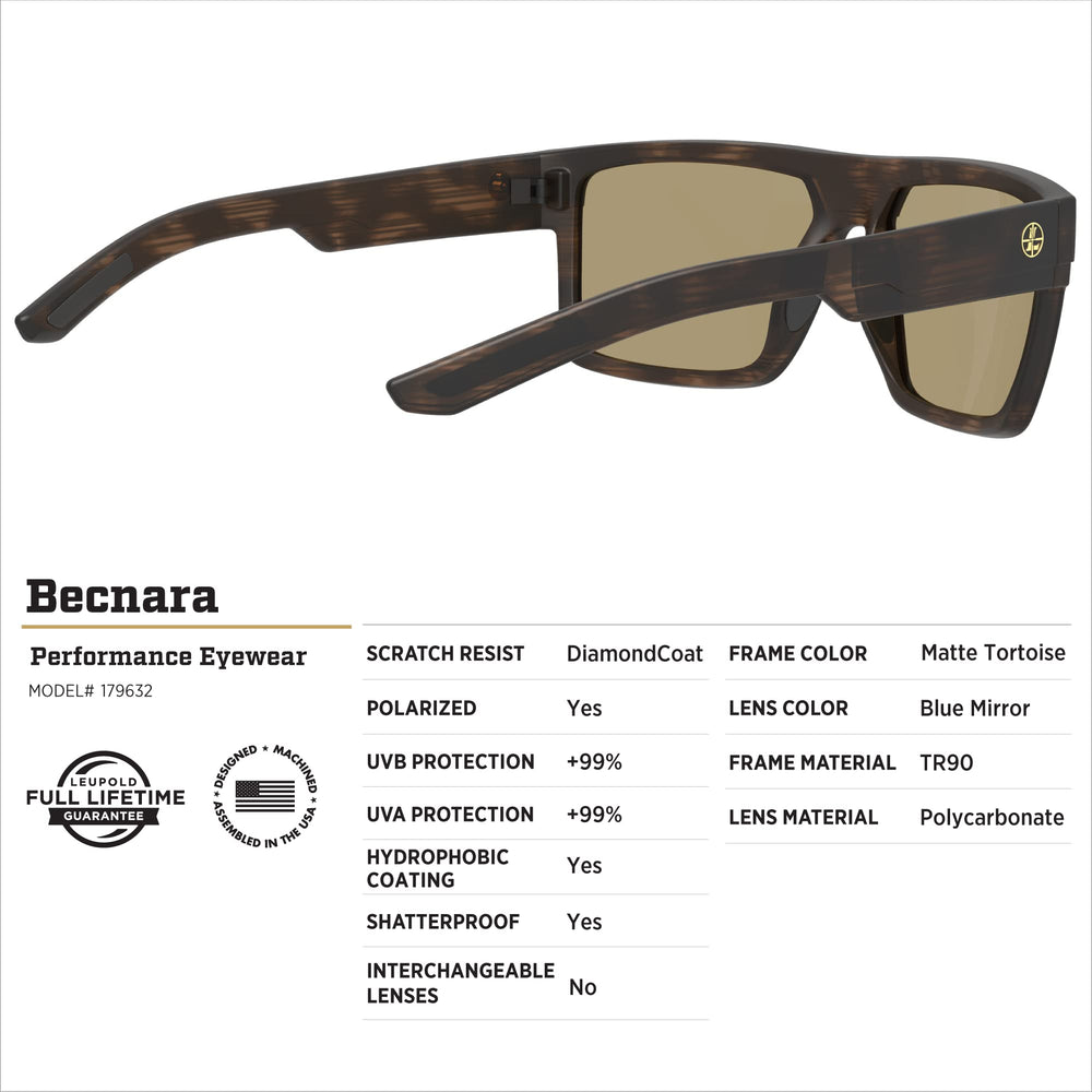 Leupold Becnara Diamondcoat scratch resistance preserves clarity and longevity.