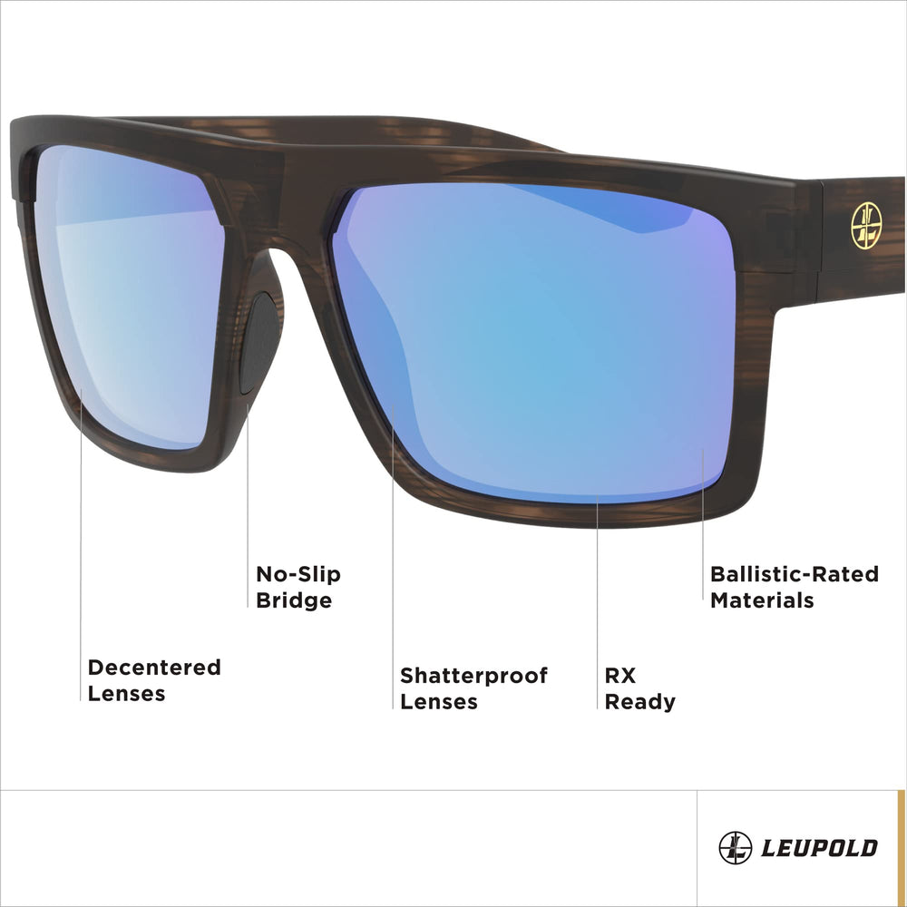 Leupold Becnara no-slip bridge anchors comfort for all-day wear.