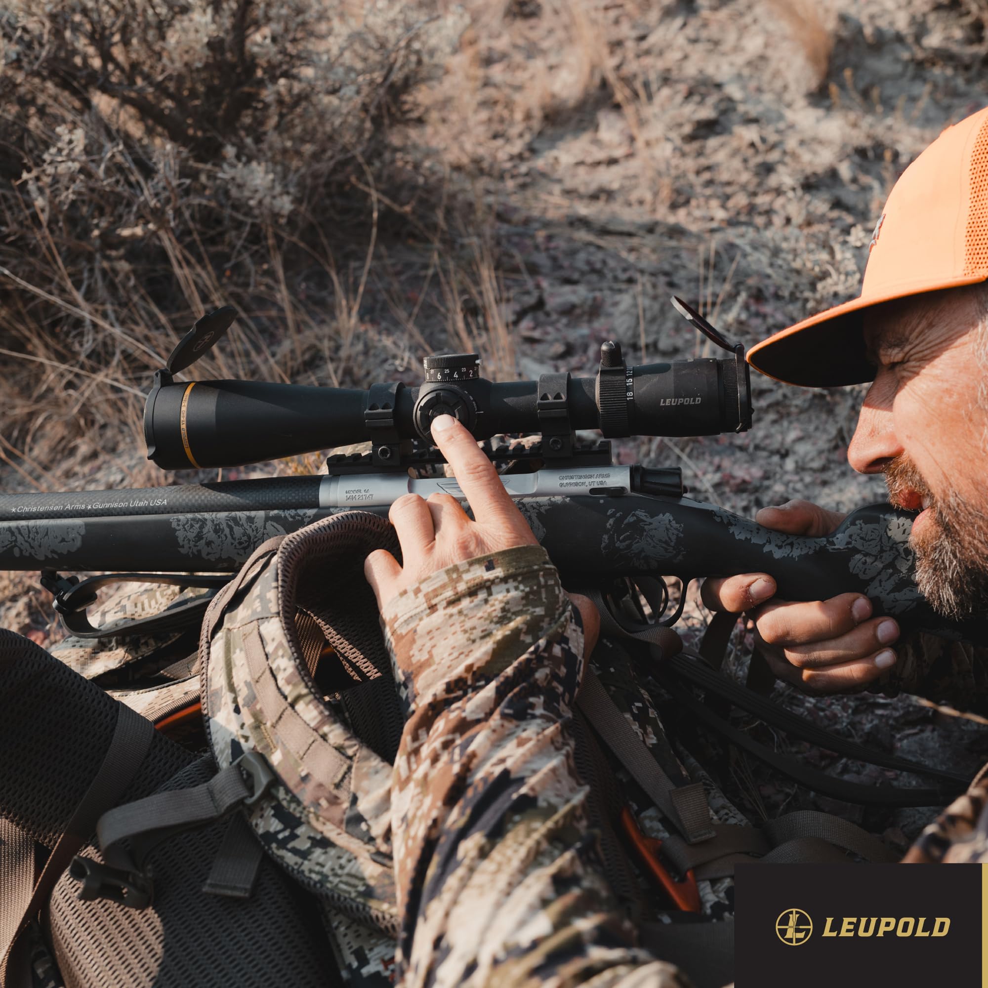 Leupold CDS SZL2 dial—customizable holdovers for precise shooting at unknown ranges.