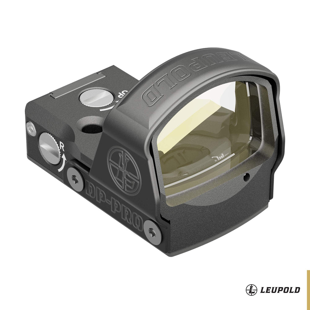 Leupold DeltaPoint Pro illuminated reticle aiding rapid targeting in low light.