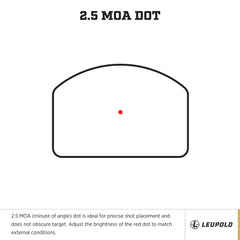 Leupold DeltaPoint Pro MST sensor extends battery life during idle periods.