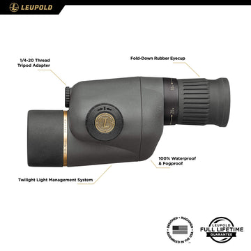 Leupold GR 10-20x40mm Gold Ring folded-lightpath compact design in action.