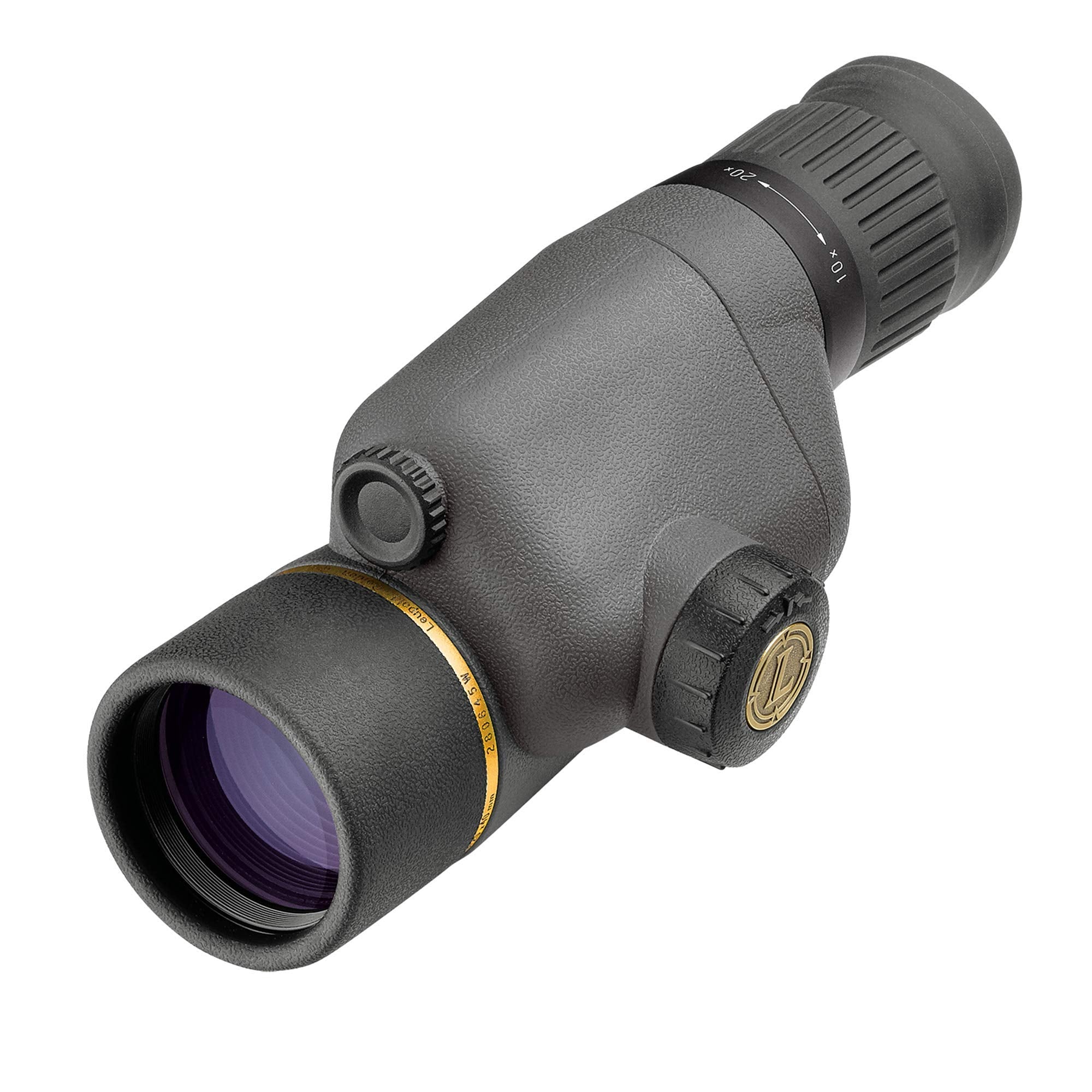 Leupold GR 10-20x40mm Gold Ring spotting scope, shadow gray finish, field ready.