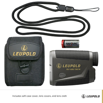 Leupold RX-1400i rugged polymer housing for field durability.
