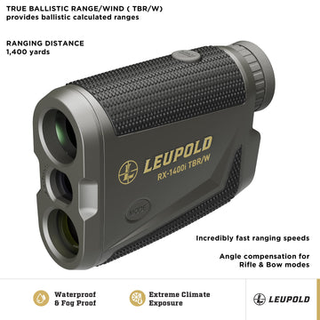 Leupold RX-1400i wind hold readout for 10 mph holds.