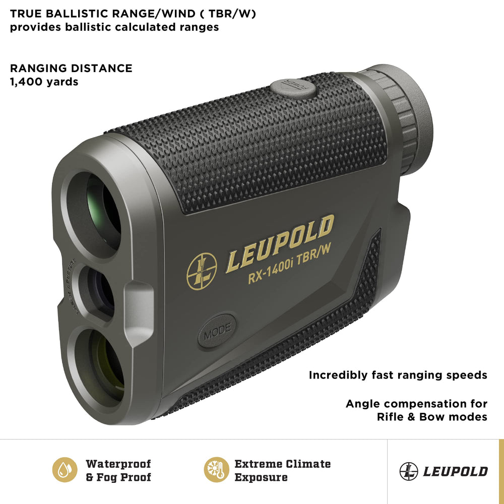Leupold RX-1400i wind hold readout for 10 mph holds.