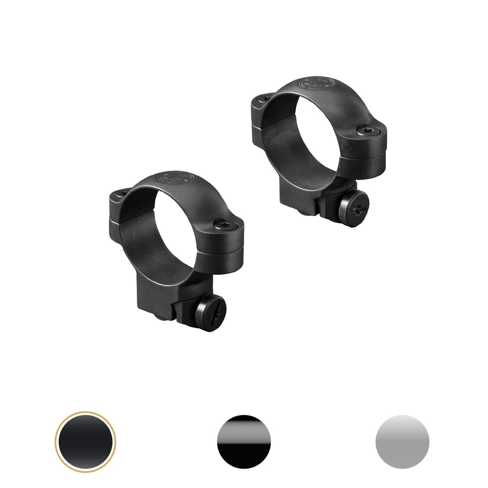 Leupold Scope Ringmount for Ruger M77 30mm, front view shows solid steel durability for steady mounting.