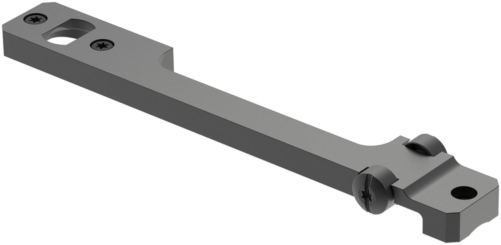 Leupold standard one-piece scope base installation on Mauser M98 enables rugged, reliable field mounting.