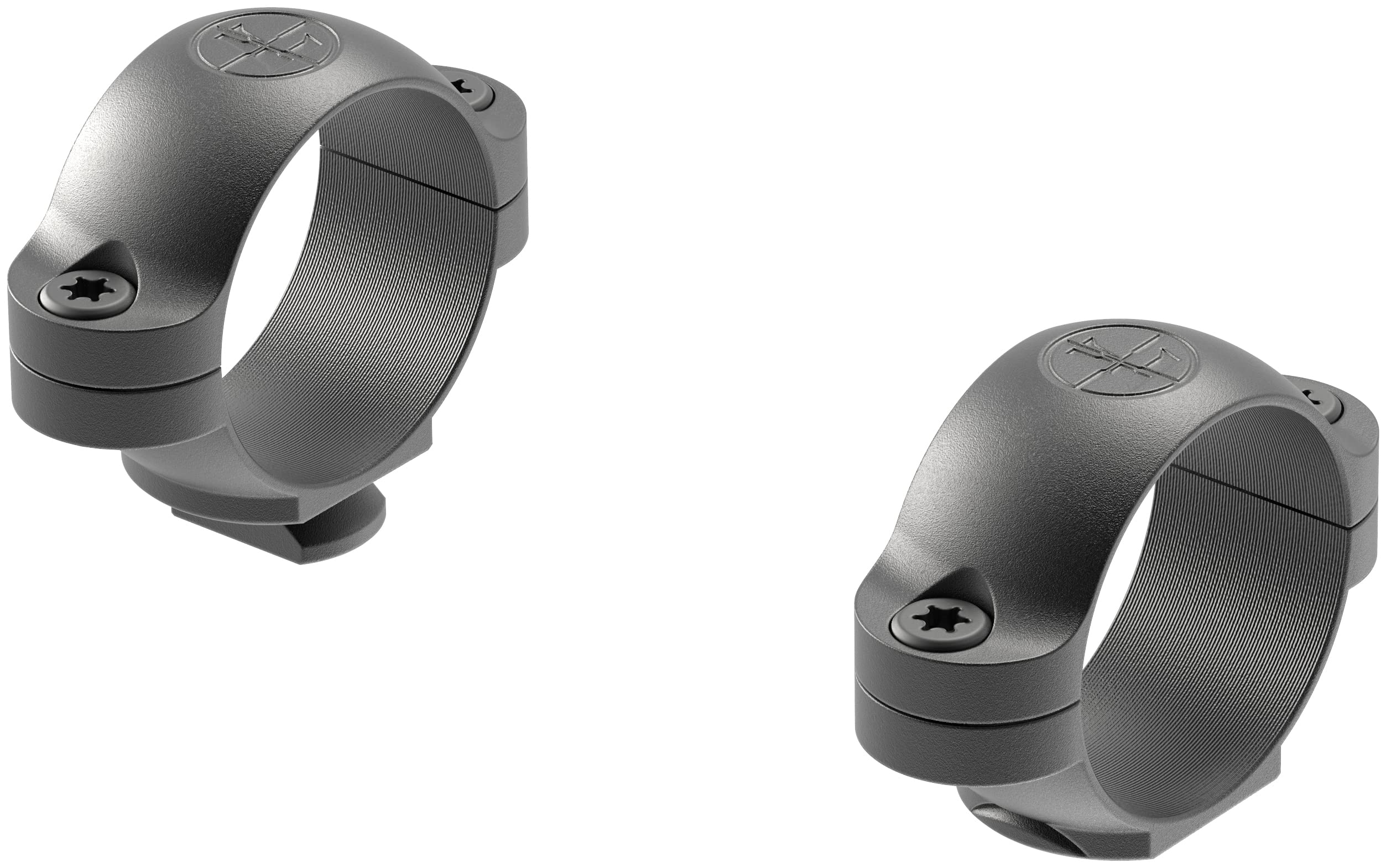 Leupold standard scope rings 1in, side view, offers sturdy support for reliable field performance.