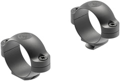 Leupold standard scope rings 1in, top view, enables low-profile mount for improved sight picture.
