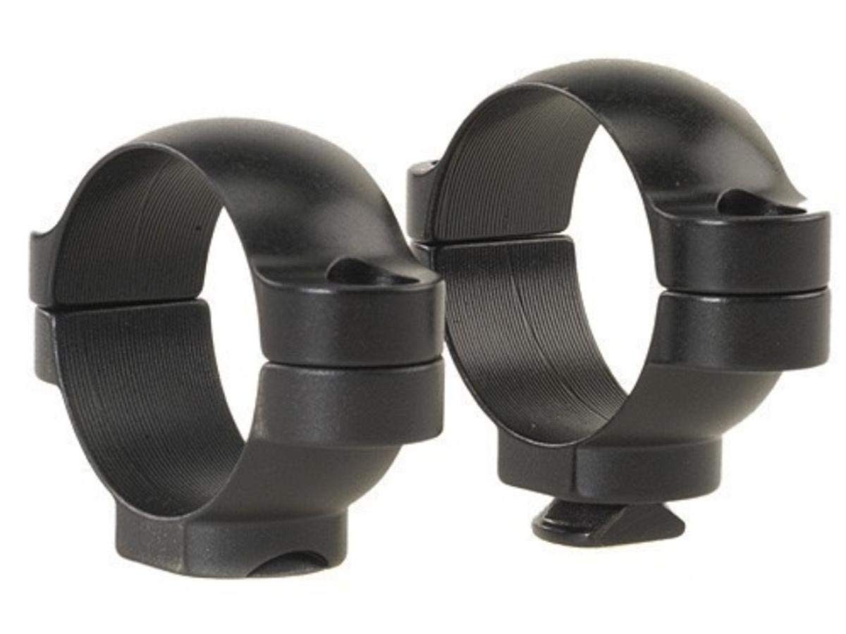 Leupold STD 1in rings highlight forged and machined steel construction for durability.