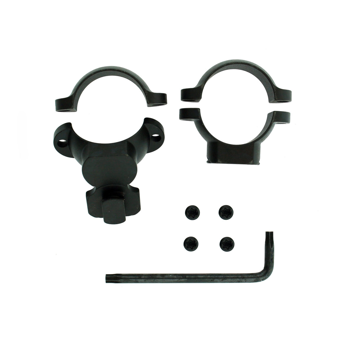 Leupold STD 1in Medium Ext ring closeup shows rugged matte finish for durable mounting