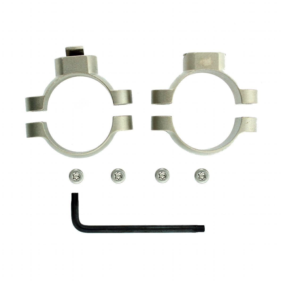 Leupold STD 30mm High Silver rings provide sturdy, precise mounting for rifles.