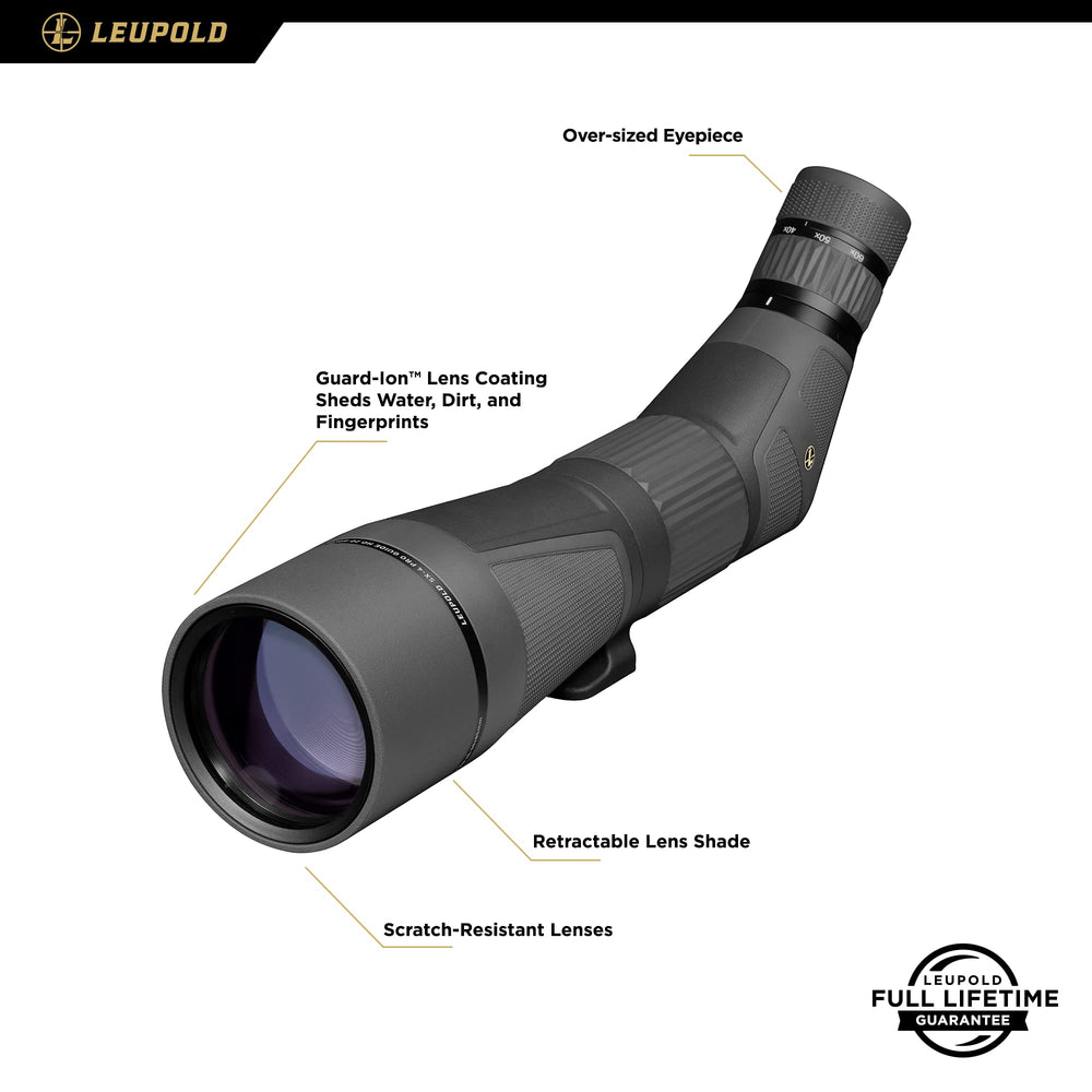 Leupold SX-4 Pro Guide HD DiamondCoat 2 lens for bright, clear images
