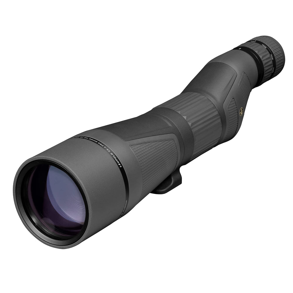 Leupold SX-4 Pro Guide HD straight eyepiece for easy packable viewing and quick target acquisition.