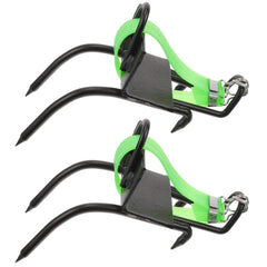 Levemolo tree spikes close-up ankle buckle showing secure grip for arborist work.