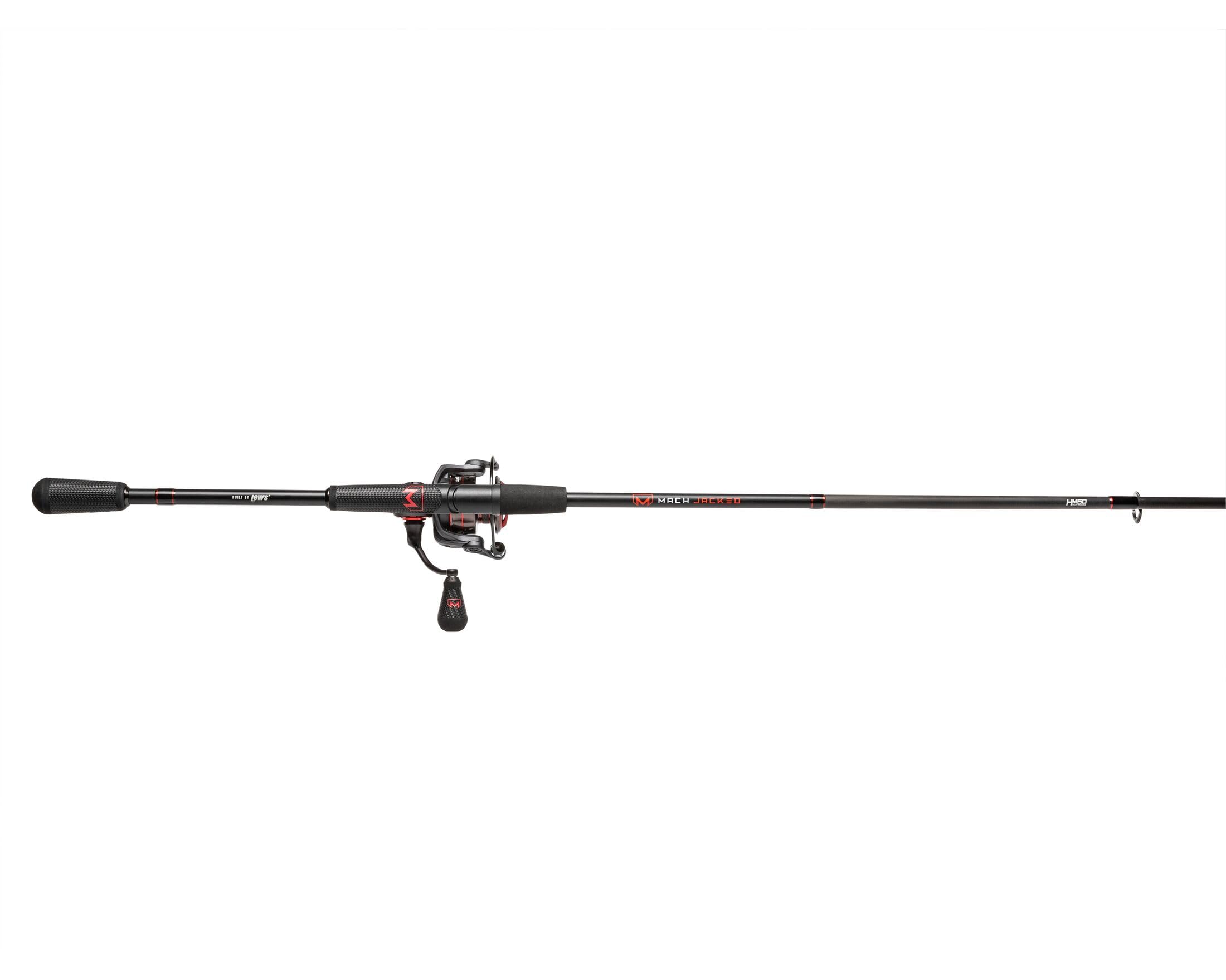 Lew's MACH Jacked 66UL reel in hand demonstrating lightweight comfort