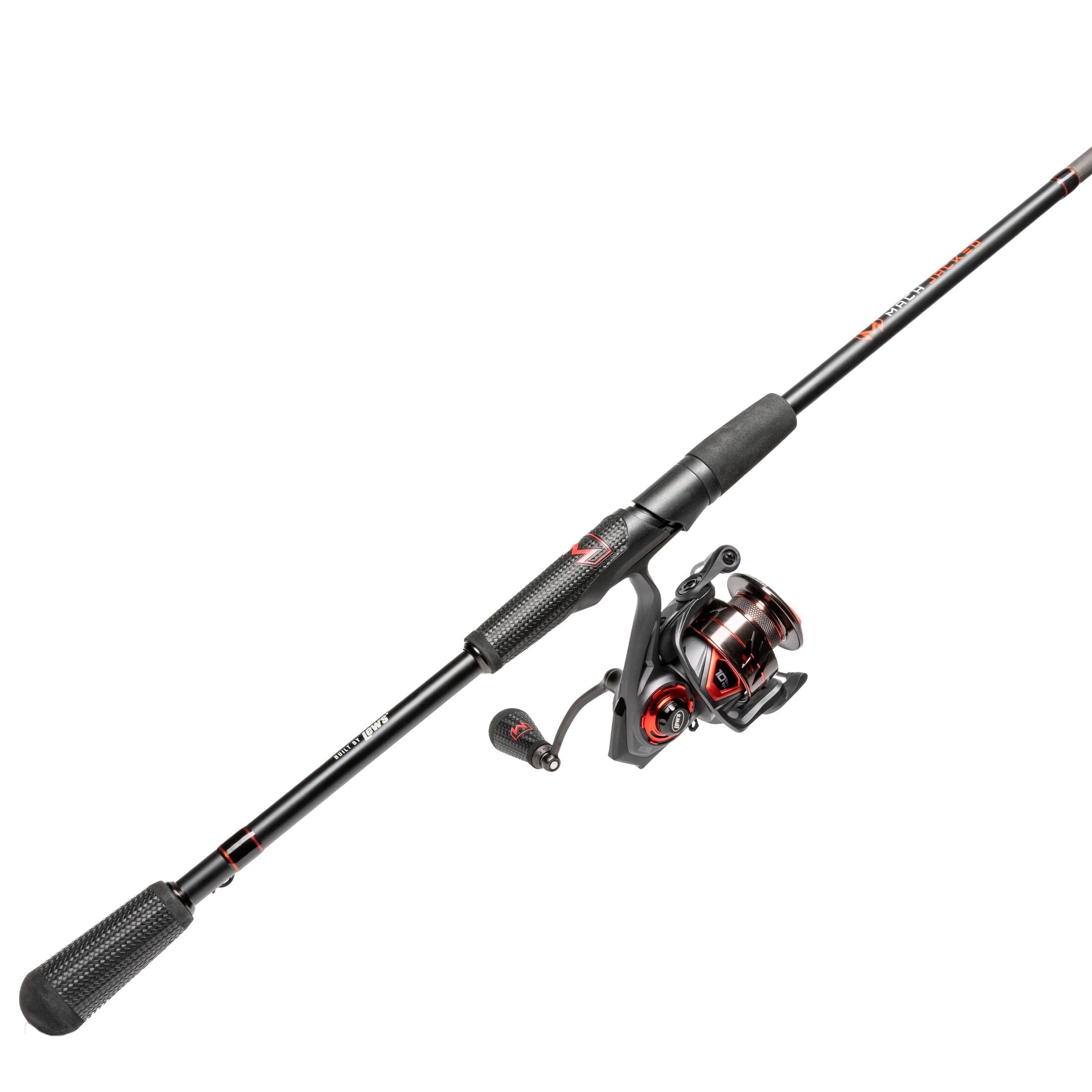 Lew's MACH Jacked 66UL reel sideview showing 10-bearing system for smooth retrieves