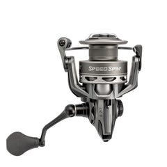 Lew's Speed Spin 400 spinning reel in clam packaging - side view