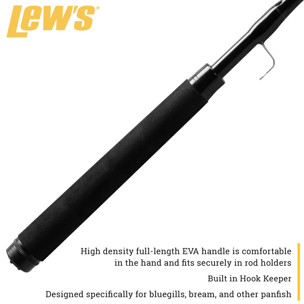 High-density EVA handle and stainless line holder on Lew's Bream Stick