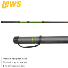 Lew's Crappie Thunder EVA handle provides all-day comfort on the water