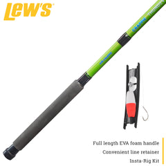 Lew's Crappie Thunder line retainer keeps the lure secure during transport