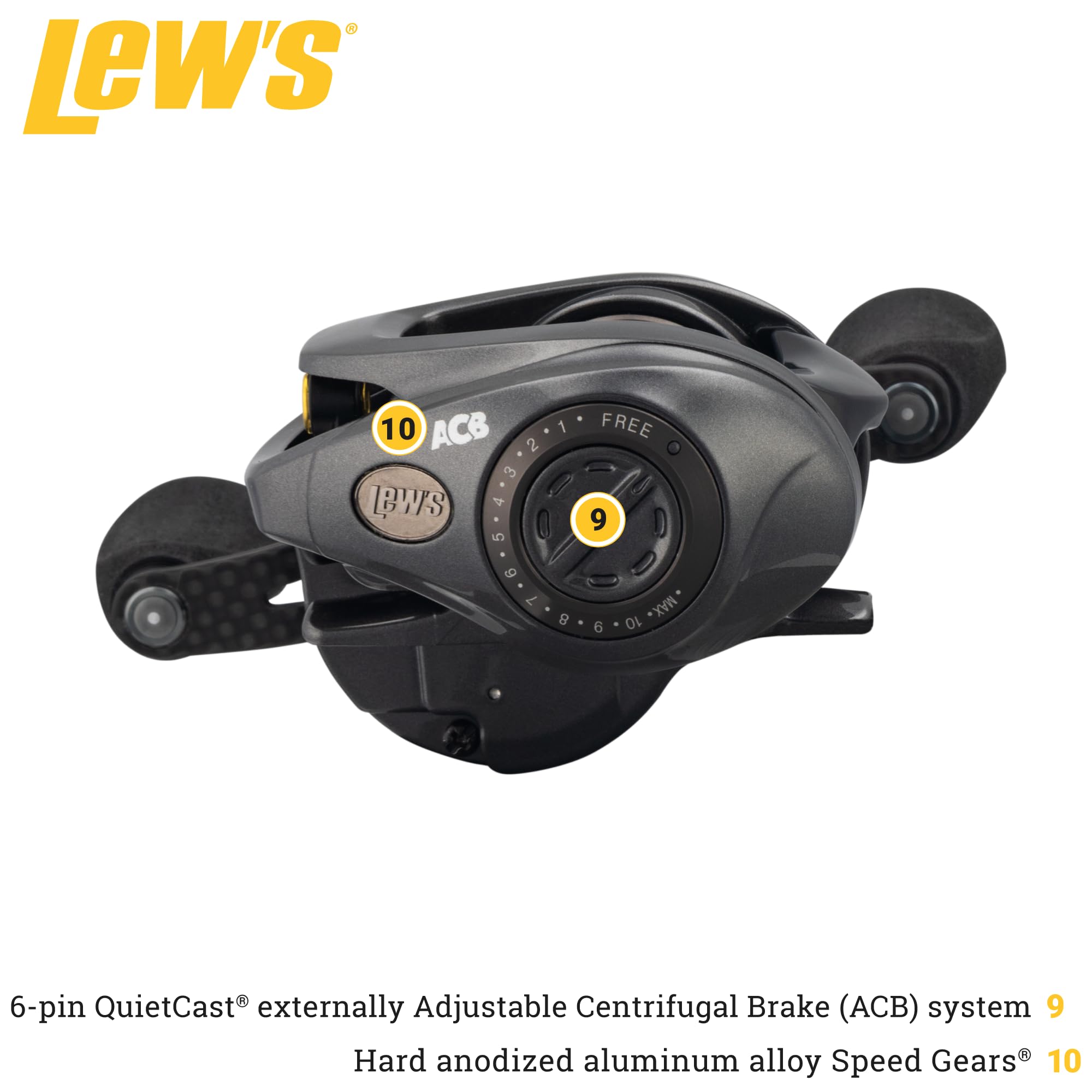 Lew's Custom Lite SLP gears smooth power transmission for effortless retrieves