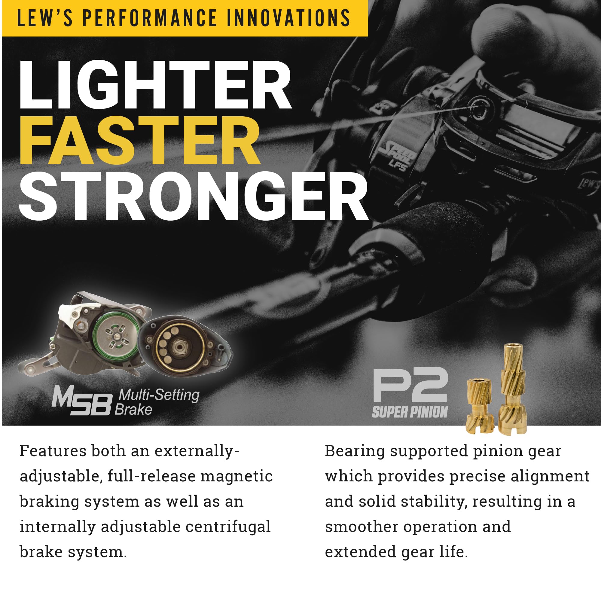 Maroon Lew's KVD 6.2:1 right-hand baitcast reel product shot
