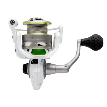 Lew's MACH 1 200 line-capacity view shows fluorocarbon and braid options for versatile setups.