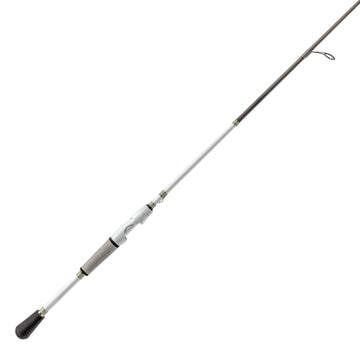 Lew's MACH 1 spinning rod top guide enhances precision casting.
