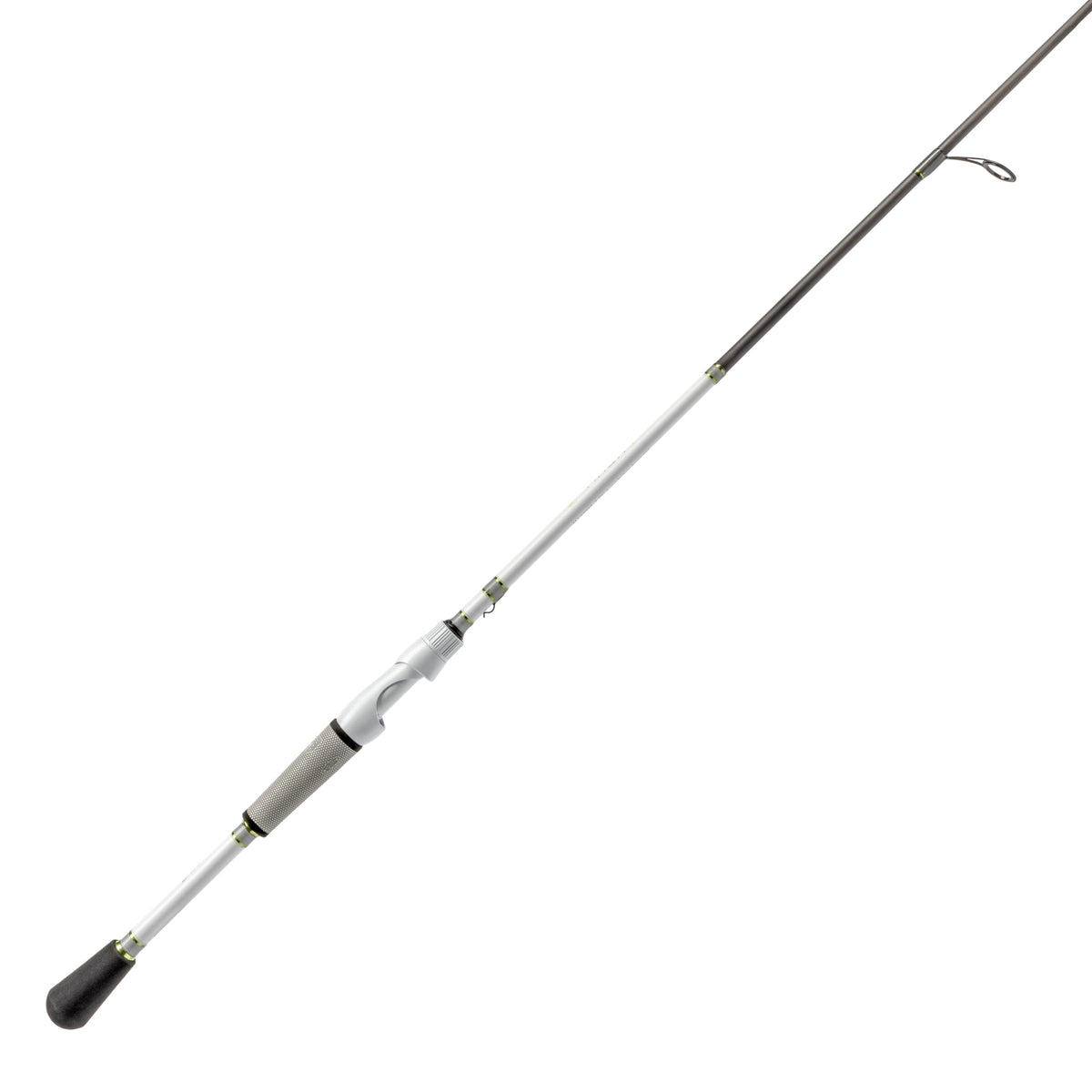 Lew's MACH 1 spinning rod top guide enhances precision casting.