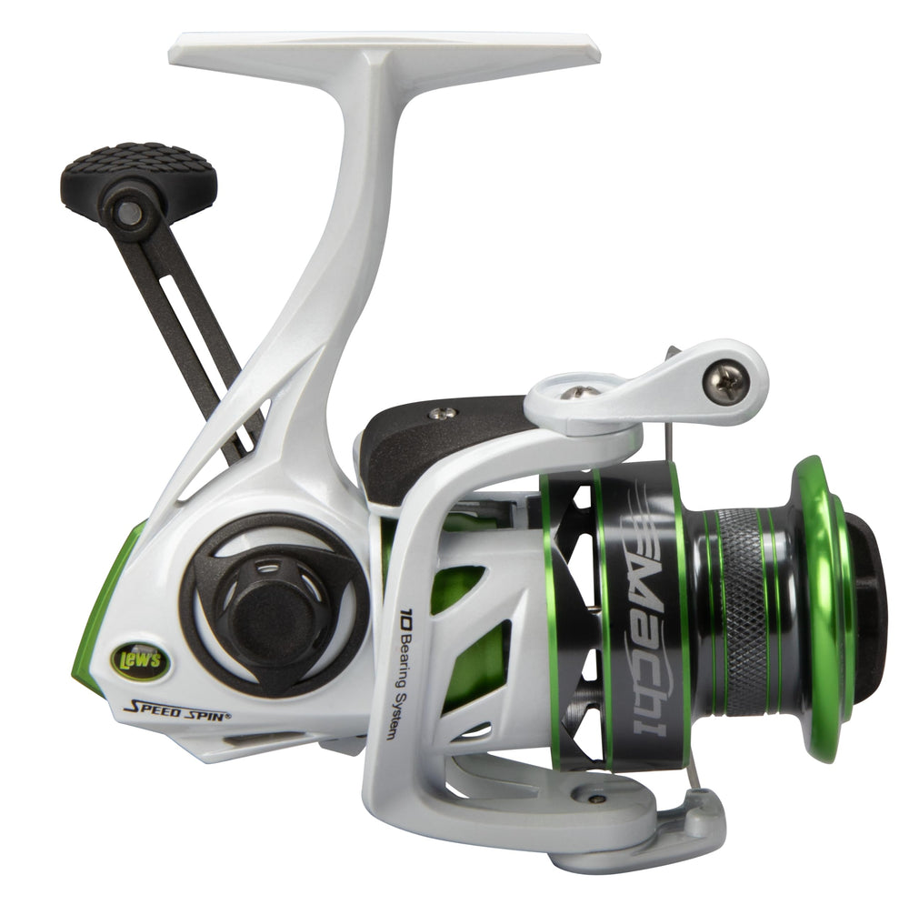 Combat Grip knob and aluminum handle offer comfortable control.