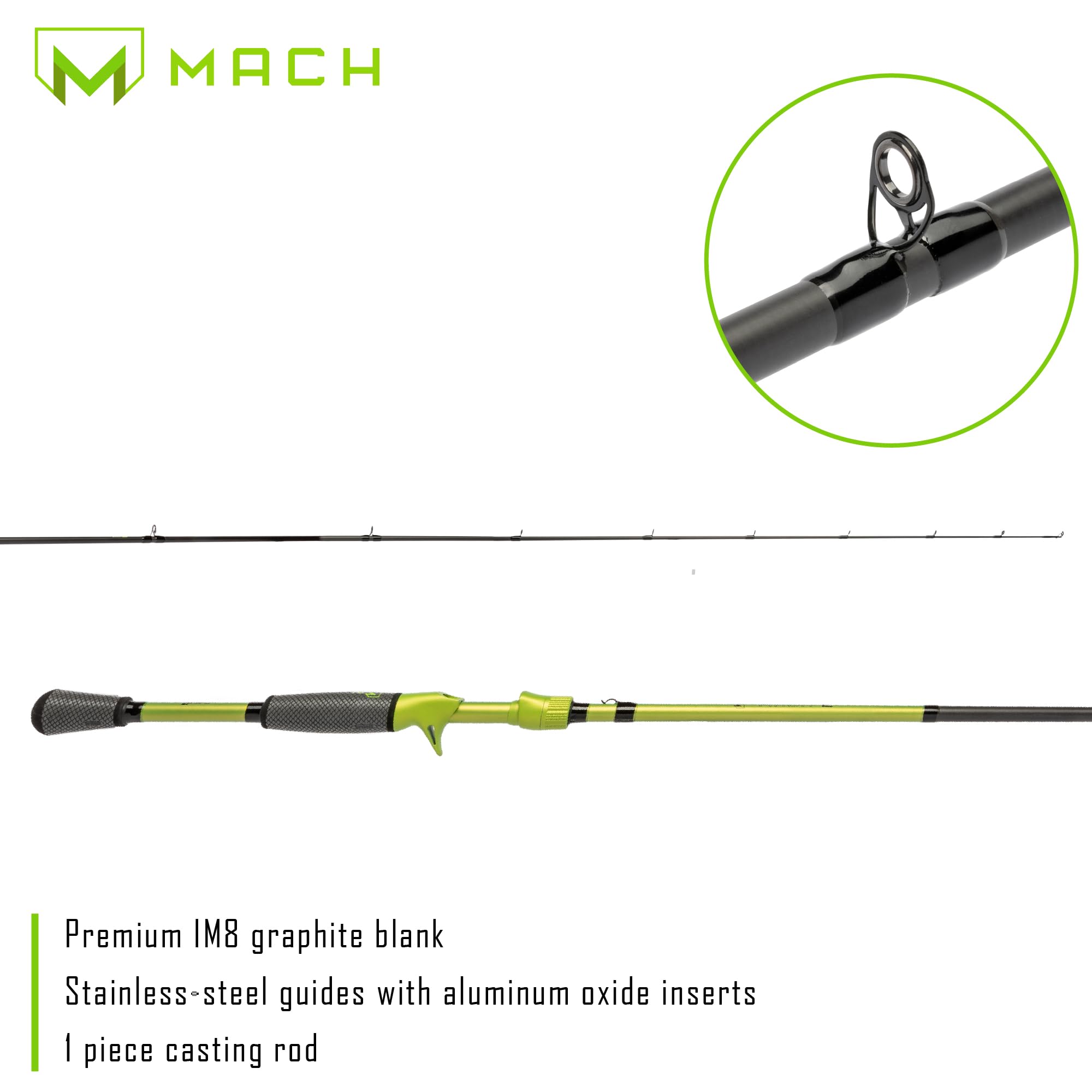 Premium IM8 graphite blank of Lew's MACH 2 rod